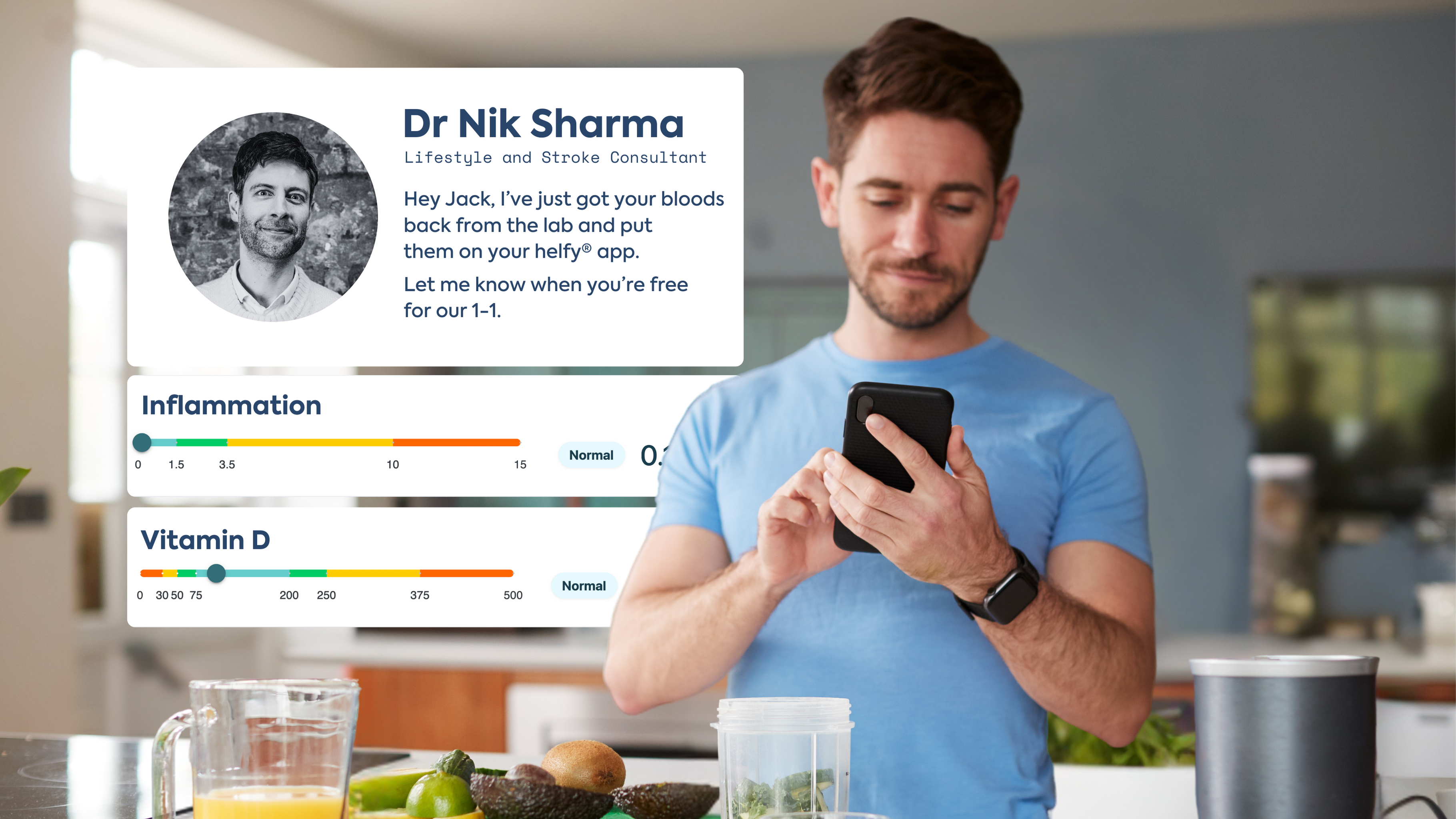 Load video: Understanding what helfy is about and how it helps people get their bloods taken and understand what they need to do to improve their lifestyle - from nutritional improvements, to new fitness plans and more!
